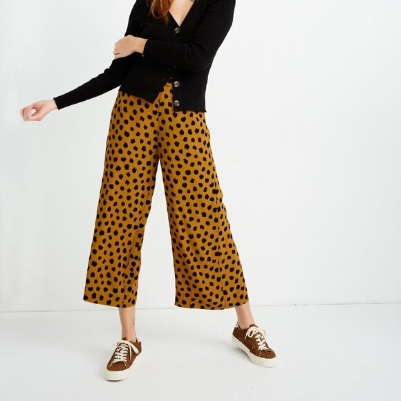 ISO Madewell Huston Pull-On Crop Pants in Painted Spots - Picture 2 of 2